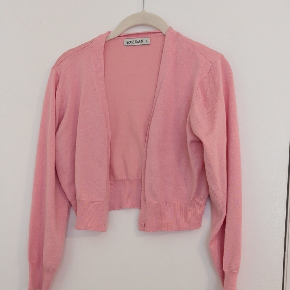 Grace Karin Light Pink Women's Cardigan